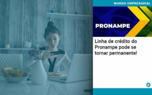 Linha De Credito Do Pronampe Pode Se Tornar Permanente - WebGroup