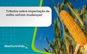 Tributos Sobre Importação De Milho Sofrem Mudanças! Aberturaweb - WebGroup